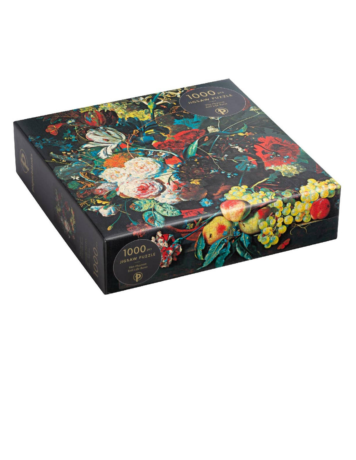 Angled view of the Paperblanks Van Huysum puzzle box