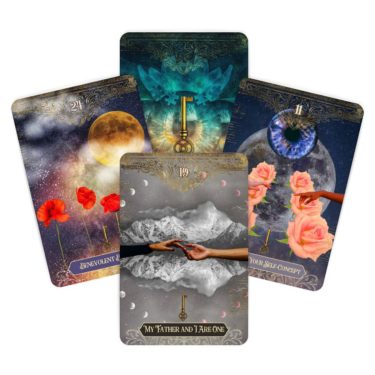 Sample cards from Mystic’s Imaginarium Oracle Deck