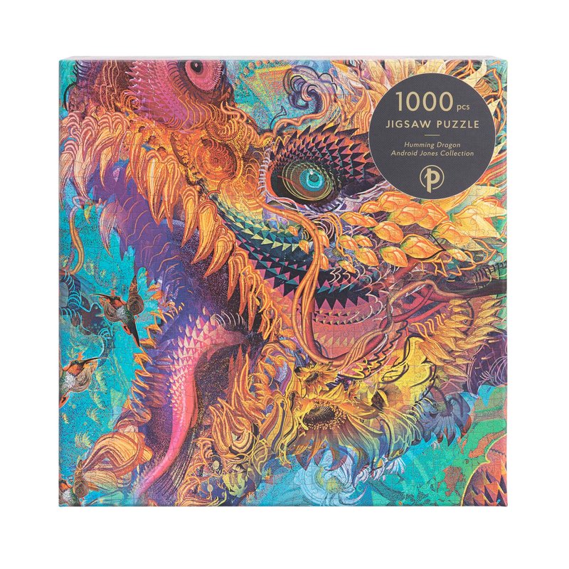 Humming Dragon 1000 Piece Jigsaw Puzzle by Paperblanks (Android Jones Collection) puzzle image