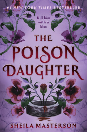 The Poison Daughter by Sheila Masterson — purple hardcover cover with flowers and a silver ring