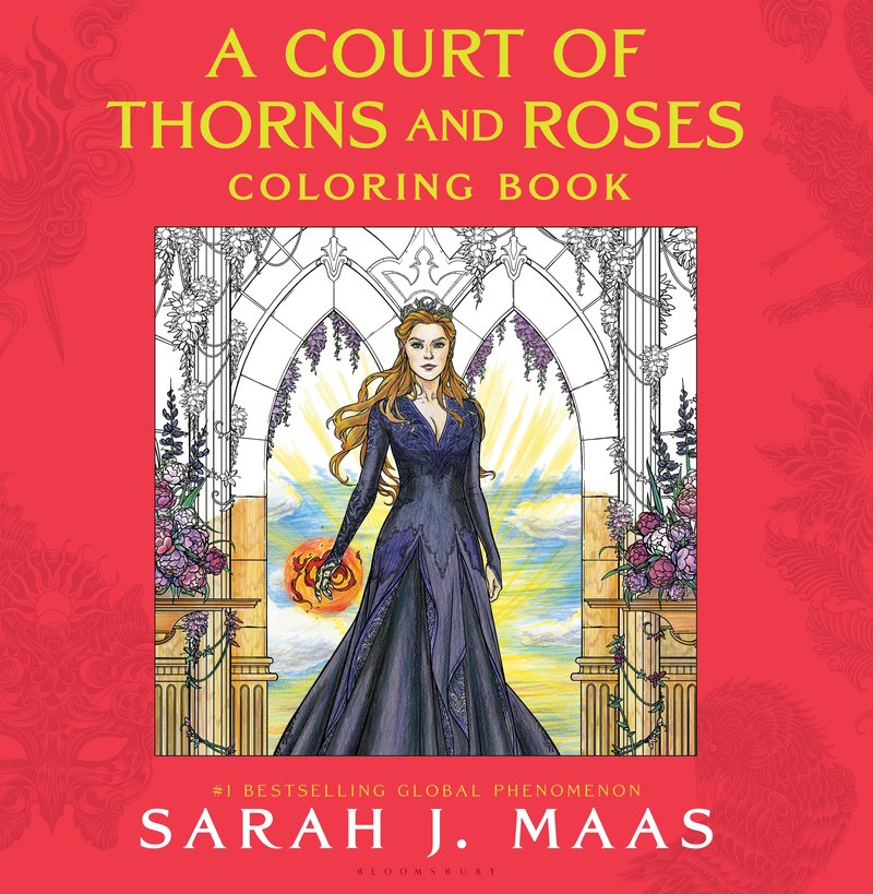 A Court of Thorns and Roses Coloring Book cover