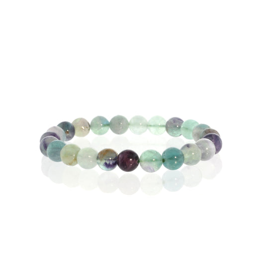 Fluorite Bead Bracelet - 8mm — product reference photo